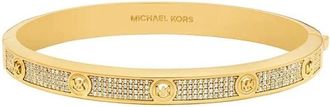 Michael Kors Brazalete con logo Pav&eacute; - Accessories - Mujer - Amarillo - ONE SIZE