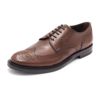 Tod's Derby Bucature Formale Gomma - Heren - Nette schoenen - Bruin - 40 EU - Leer - Schoenen