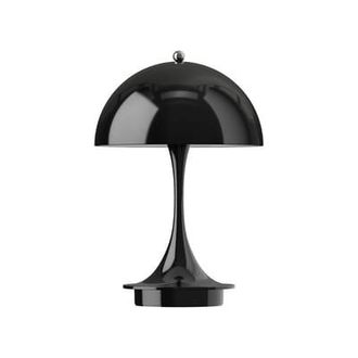 Louis Poulsen Wireless rechargeable outdoor lamp Panthella - Black - Polycarbonate - Designer Verner Panton