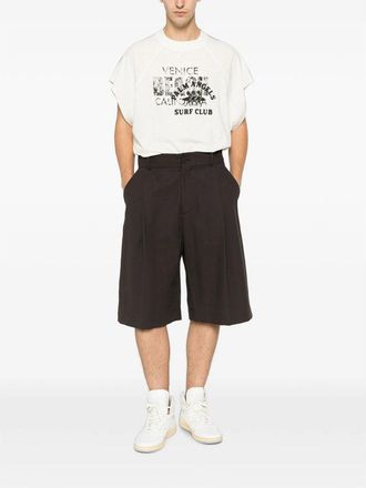 Palm Angels Graphic Print Cotton T-Shirt - White