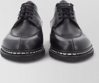 Paraboot derby shoes round toe contrast stitching sole