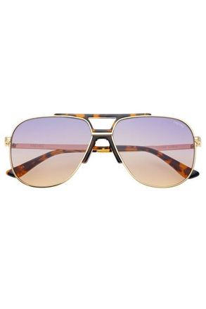Freyrs Eyewear Logan Aviator Sunglasses in Gold /Blue ( Sunrise ) at Nordstrom