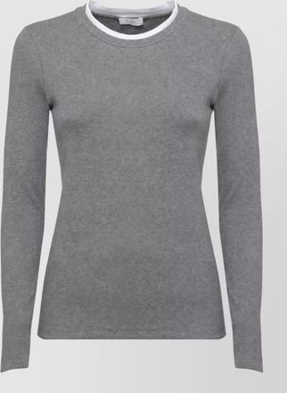 PESERICO cotton crewneck long-sleeve t-shirt