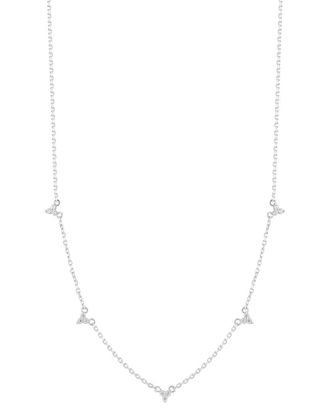 Glaze Jewelry Silver Cz Necklace