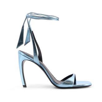 The Attico Dames, Schoenen, Blauw, Maat: 37 1/2 EU Satijn