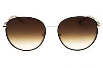 Longchamp LO171S Round Metal Frame Sunglasses - Black