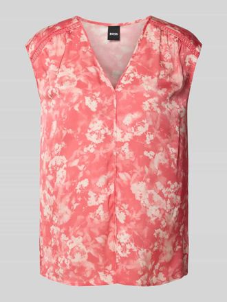 HUGO BOSS Blusentop aus Seiden-Mix Modell BINADI in Pink, Gr&ouml;&szlig;e 40