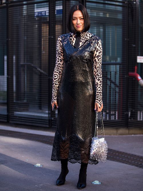 slip dress in inverno