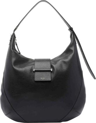 Jimmy Choo London Tassen, Dames, Zwart, ONE Size, Leer, Bar Hobo