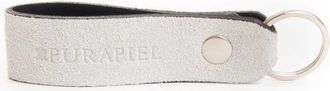 Purapiel sleutelring Mikey in wit