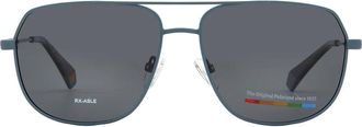 Polaroid Polarized Grey Pilot Unisex Sunglasses PLD 6195/S/X 0FLL/M9 58