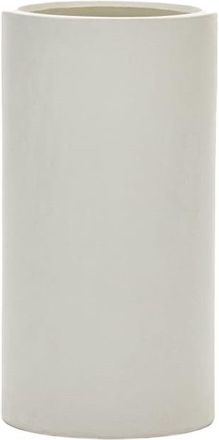 K Home Grosser In-/Outdoor Blumentopf Aigovo ø 42 x 80 cm, Zement Weiss