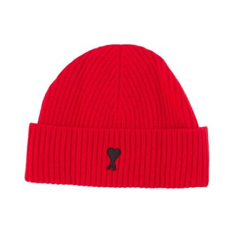 Ami Berretto in lana De Coeur - - Accessories - unisex - Rosso - ONE SIZE