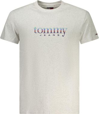 Tommy Hilfiger Grijze Katoenen Heren T-Shirt