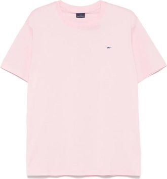 Paul & Shark Light Pink Logo Cotton T-Shirts