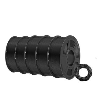 OEM Filamento Para Impresora 3d, Material Pla, Acabado Mate, 5 Unidades, Negro Mate