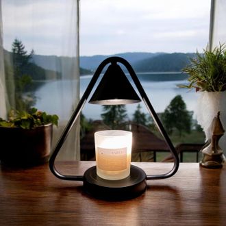 No Brand L&aacute;mpara Calentadora De Velas - Con Temporizador Y Regulador De Intensidad - El&eacute;ctrica - Incluye 1 Bombilla - Elegante - Para Velas Grandes (velas No I
