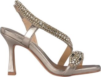 Alma En Pena Slangensandaal met hak - Dames - Sandalen met hakken - Geel - 36 EU - Schoenen