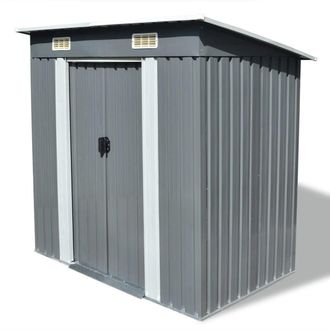 Berkfield Home Garden Shed Grey Metal