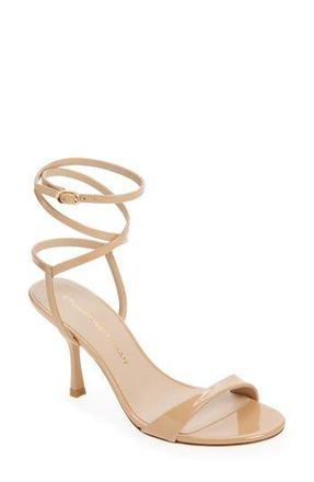 Stuart Weitzman Nudist Wrap 85 Sandal in Adobe at Nordstrom Rack