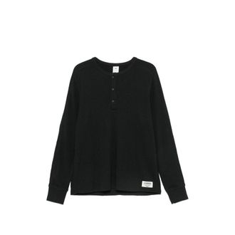 SKIMS Waffle-knit Henley Sweater