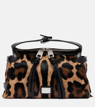 Dolce & Gabbana Vittoria leopard-print calf hair tote bag
