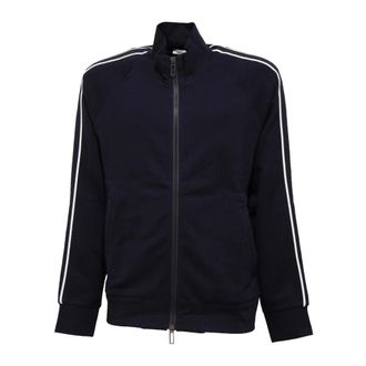 Paolo Pecora Winter Full Zip Katoenen Sweatshirt - Heren - Vesten met rits - Blauw - S - Katoen - Hoodies & sweatvesten
