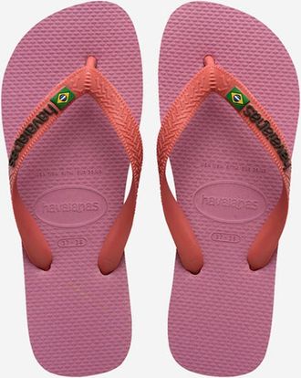 Havaianas Womens Havaianas Womens Brasil Flip Flops - Pink - Size: 4/4.5/5