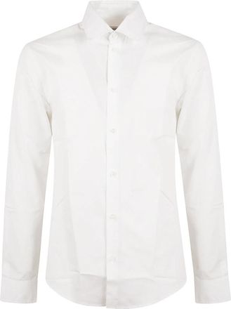 Burberry Regular Fit Poplin Katoenen Overhemd - Heren - Zakelijke Overhemden - Wit - L - Katoen - Overhemden