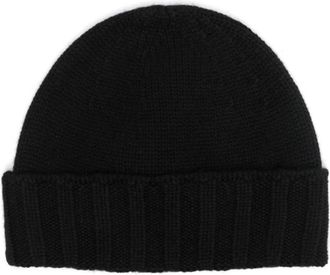 Drumohr Cuffia Rasata - Heren - Hoeden - Zwart - 46 CM - Kasjmier - Accessoires