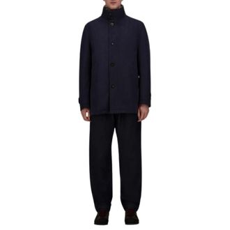 Herno Car Coat - - Coats - Uomo - Blu - 3XL