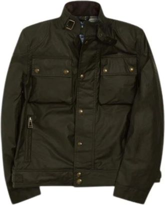 Belstaff Racemaster Icon Jacket - Heren - Zomerjassen - Groen - S - Katoen - Jassen