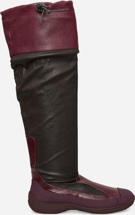 Kiko Kostadinov Women s Avocet Leather Boots Espresso Brown