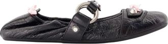Balenciaga City Ballerina Flats - Dames - Ballerinas - Zwart - 38 EU - Leer - Schoenen