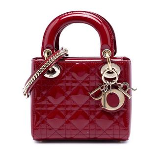 Dior Pre-owned Dior Mini Patent Cannage Lady Dior Ladies KZ157YA17C0S9KHD