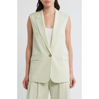 Boss Orange by Hugo Boss Sleeveless Vest in Guava Stripe at Nordstrom, Size 12