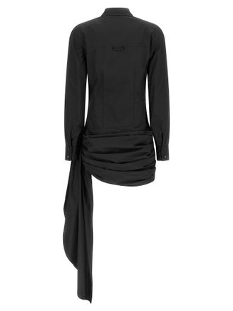 Giuseppe Di Morabito Cotton Poplin Chemisier Dress - Black