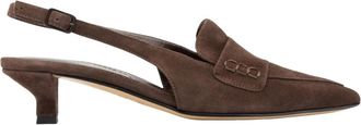 Pomme Dor Louise Slingback - Dames - Pumps - Bruin - 35 EU - Leer - Schoenen