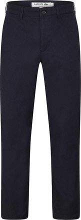 Lacoste Chinos voor heren met rechte pijpen en normale pasvorm (Afgrond blauw)