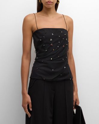 Dorothee Schumacher Emotional Essence I Beaded Tulle Top