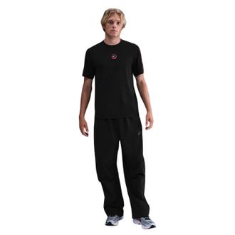 Nike Heren City Side Crew Hals T-shirt (Zwart, Rood)