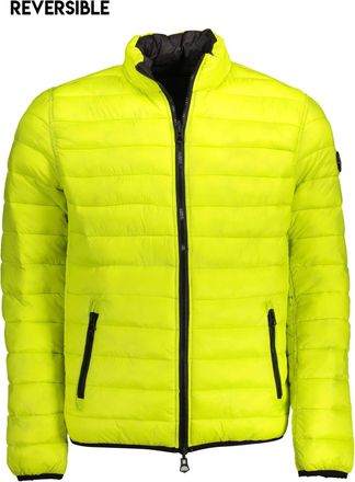 U.S.Polo Association Mens Reversible Puffer Jacket - Yellow Nylon - Size EU 52 (Mens)