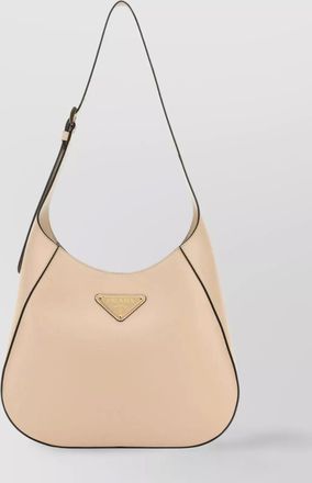 Prada triangle leather shoulder bag
