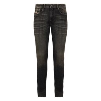 Diesel Slim-fit Jeans, male, Gray, Size: W34 1979 Sleenker