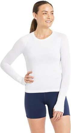 Oiselle Float Long-Sleeve Shirt - Womens in White at Nordstrom, Size X-Large