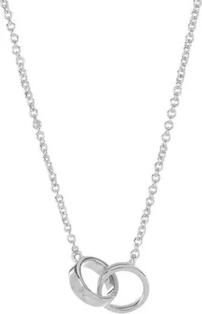 Sterling Forever Amor Interlocking Pendant Necklace in Silver at Nordstrom