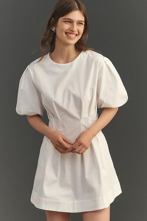 Exquise Tobie Puff-Sleeve Mini Dress