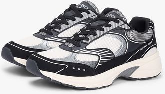 Tommy Hilfiger Mens Tommy Jeans Archive Runner Sneaker - Black / Calico - US 10 / EU 43