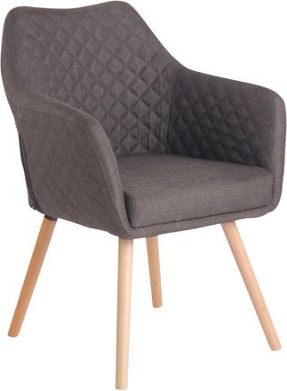 Clp Silla De Comedor Gent Tela Natural Gris Oscuro