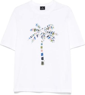 Paul Smith T-shirt con stampa Palm Tree - Bianco